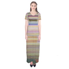 Shadow Faintly Faint Line Included Static Streaks And Blotches Color Short Sleeve Maxi Dress by Mariart