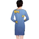 Water Bubbles Fish Seaworld Blue Long Sleeve Nightdress View2