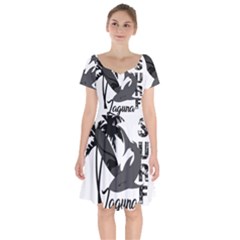 Surf - Laguna Short Sleeve Bardot Dress by Valentinaart