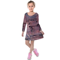 Dissonance Kids  Long Sleeve Velvet Dress by oddzodd