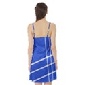 Line Stripes Blue Satin Night Slip View2