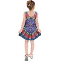 Circle Purple Green Tie Dye Kaleidoscope Opaque Color Kids  Sleeveless Dress View2