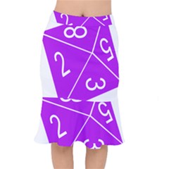 Number Purple Mermaid Skirt by Mariart