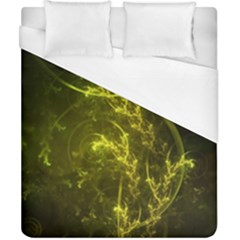 Beautiful Emerald Fairy Ferns In A Fractal Forest Duvet Cover (california King Size) by jayaprime