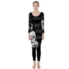 Eat, Sleep, Meditate, Repeat  Long Sleeve Catsuit by Valentinaart