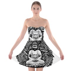 Ornate Buddha Strapless Bra Top Dress by Valentinaart