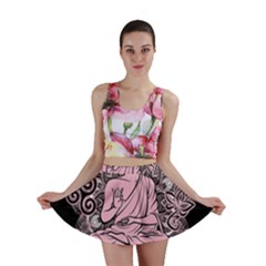 Ornate Buddha Mini Skirt by Valentinaart