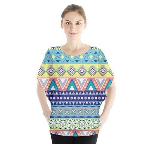 Tribal Print Blouse by BangZart