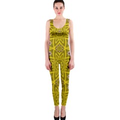 Stars And Flowers In The Forest Of Paradise Love Popart Onepiece Catsuit by pepitasart