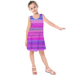 Cool Abstract Lines Kids  Sleeveless Dress by BangZart