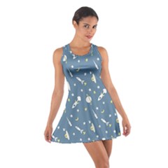 Space Rockets Pattern Cotton Racerback Dress by BangZart