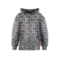 Peace Pattern Kids  Zipper Hoodie by BangZart