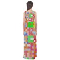 Abstract Polka Dot Pattern Empire Waist Maxi Dress View2