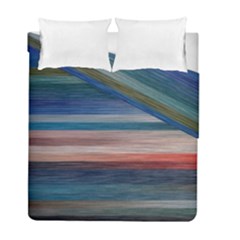 Background Horizontal Lines Duvet Cover Double Side (full/ Double Size) by BangZart