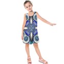 Fractal Cathedral Pattern Mosaic Kids  Sleeveless Dress View1