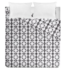 Pattern Background Texture Black Duvet Cover Double Side (queen Size) by BangZart