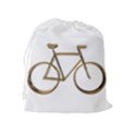 Elegant Gold Look Bicycle Cycling  Drawstring Pouches (Extra Large) View2