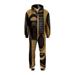 Old And Worn Acoustic Guitars Yin Yang Hooded Jumpsuit (kids) by JeffBartels