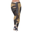 Old And Worn Acoustic Guitars Yin Yang Velvet Leggings View2