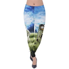 Astronaut Velvet Leggings by BangZart