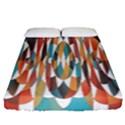 Colorful Geometric Abstract Fitted Sheet (Queen Size) View1