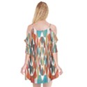 Colorful Geometric Abstract Cutout Spaghetti Strap Chiffon Dress View2