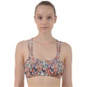 Colorful Geometric Abstract Line Them Up Sports Bra View1