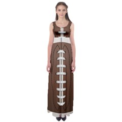 Football Ball Empire Waist Maxi Dress by BangZart