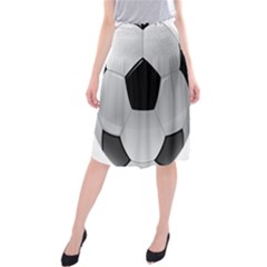 Soccer Ball Midi Beach Skirt by BangZart