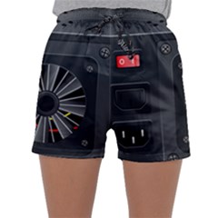 Special Black Power Supply Computer Sleepwear Shorts by BangZart