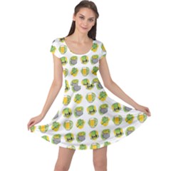 St Patrick S Day Background Symbols Cap Sleeve Dresses by BangZart