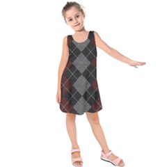 Wool Texture With Great Pattern Kids  Sleeveless Dress by BangZart