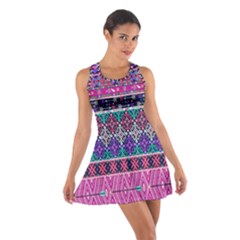 Tribal Seamless Aztec Pattern Cotton Racerback Dress by BangZart