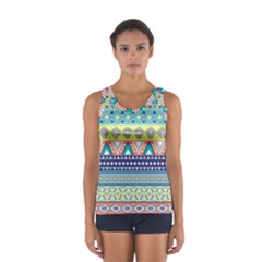 Tribal Print Sport Tank Top  by BangZart