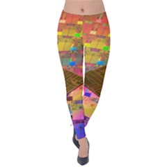 Technology Circuit Pentium Die Velvet Leggings by BangZart