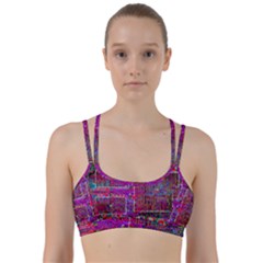 Technology Circuit Board Layout Pattern Line Them Up Sports Bra by BangZart