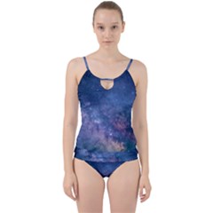 Galaxy Nebula Astro Stars Space Cut Out Top Tankini Set by paulaoliveiradesign