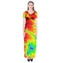 Misc Fractals Short Sleeve Maxi Dress View1