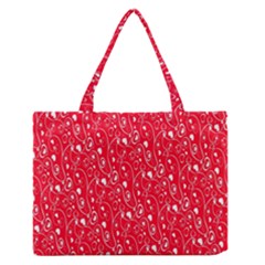 Heart Pattern Medium Zipper Tote Bag by BangZart