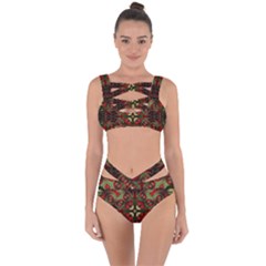 Fractal Kaleidoscope Bandaged Up Bikini Set  by BangZart