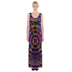 Color In The Round Maxi Thigh Split Dress by BangZart