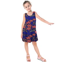 Batik  Fabric Kids  Sleeveless Dress by BangZart