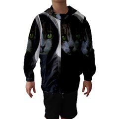 Gangsta Cat Hooded Wind Breaker (kids) by Valentinaart