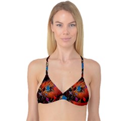 Colorful Leaves Reversible Tri Bikini Top by BangZart