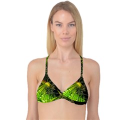 Electronics Machine Technology Circuit Electronic Computer Technics Detail Psychedelic Abstract Patt Reversible Tri Bikini Top by BangZart