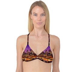 City Night Reversible Tri Bikini Top by BangZart