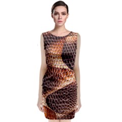 Snake Python Skin Pattern Classic Sleeveless Midi Dress by BangZart