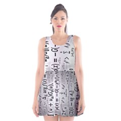 Science Formulas Scoop Neck Skater Dress by BangZart