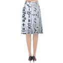 Science Formulas Flared Midi Skirt View2