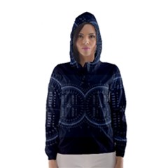 Minimalistic Knowledge Mathematics Trigonometry Hooded Wind Breaker (women) by BangZart